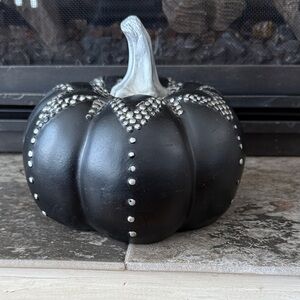 Black and Silver Studded Halloween/Fall Pumpkin Decor